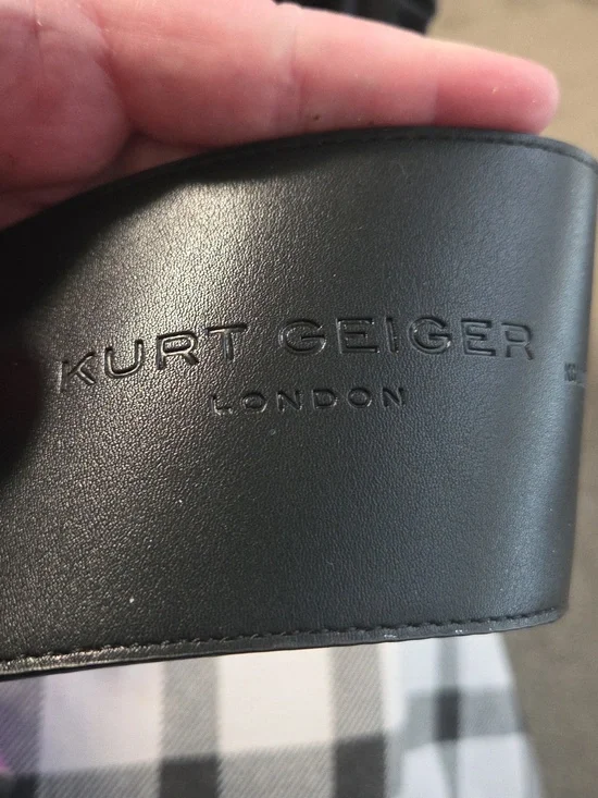 Kurt Geiger Crystal Eagle Head Metallic Wide Belt  Nwt Rare - Picture 12 of 12